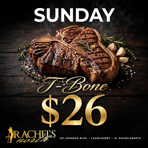 T-bone steak Sunday