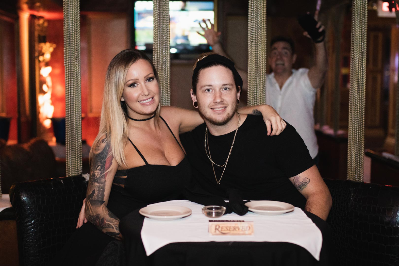Guests seated at a dining table at Rachel's North steakhouse in Casselberry, Florida