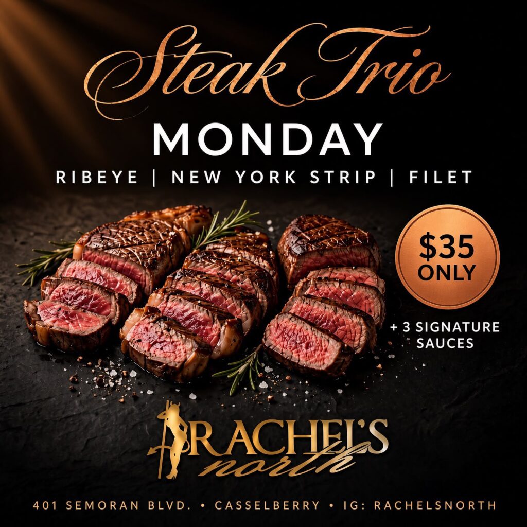 Steak Trio Monday