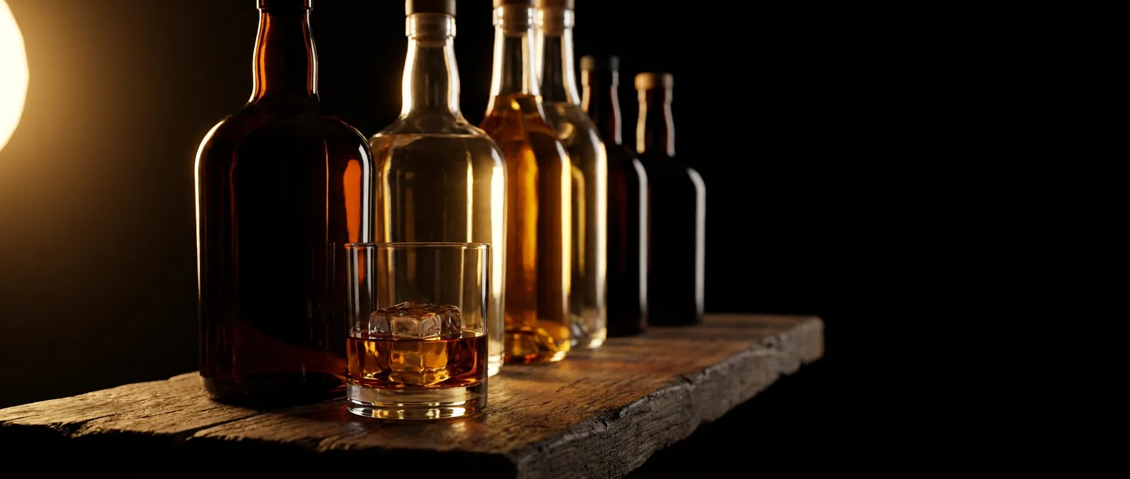 A row of premium tequila and agave spirit bottles at Rachel&rsquo;s North in Casselberry, Florida