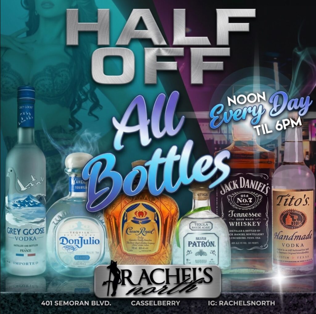 Half Off All Bottles